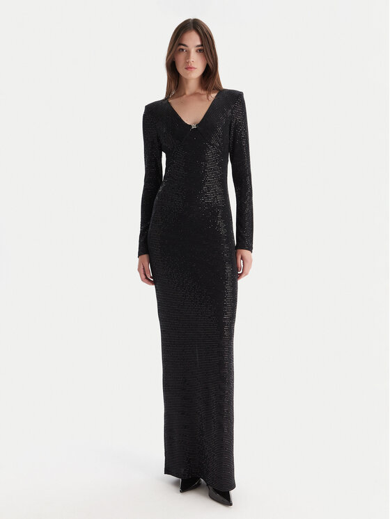 HUGO Sukienka wieczorowa Nammery 50546245 Czarny Slim Fit