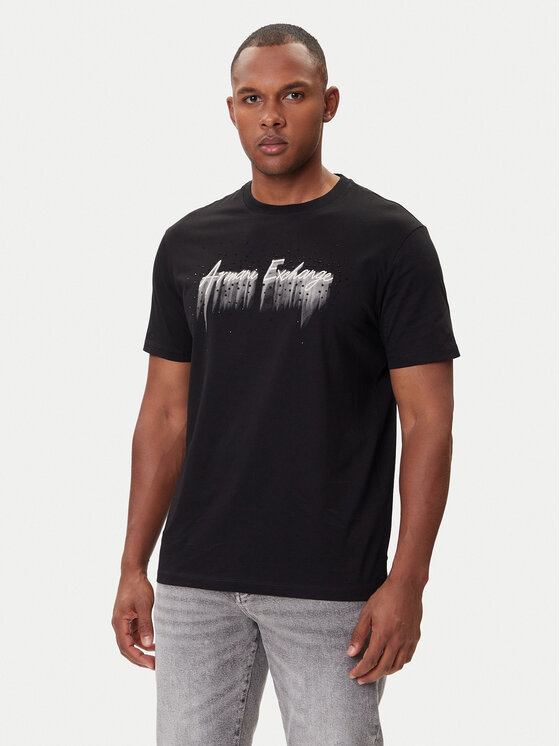 Armani Exchange T-Shirt XM001462 AF10364 UC001 Czarny Regular Fit