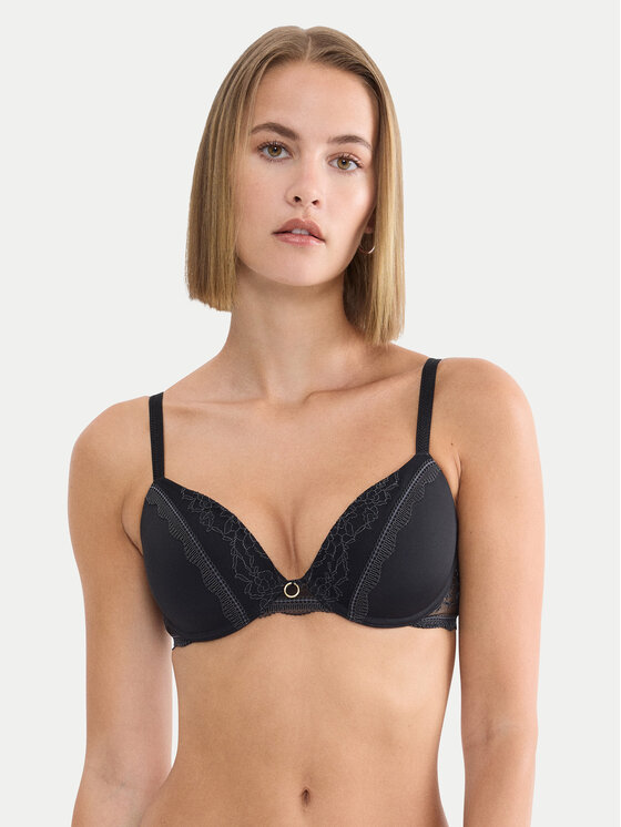 Triumph Biustonosz z fiszbiną Comfort Allure 10226435 Czarny