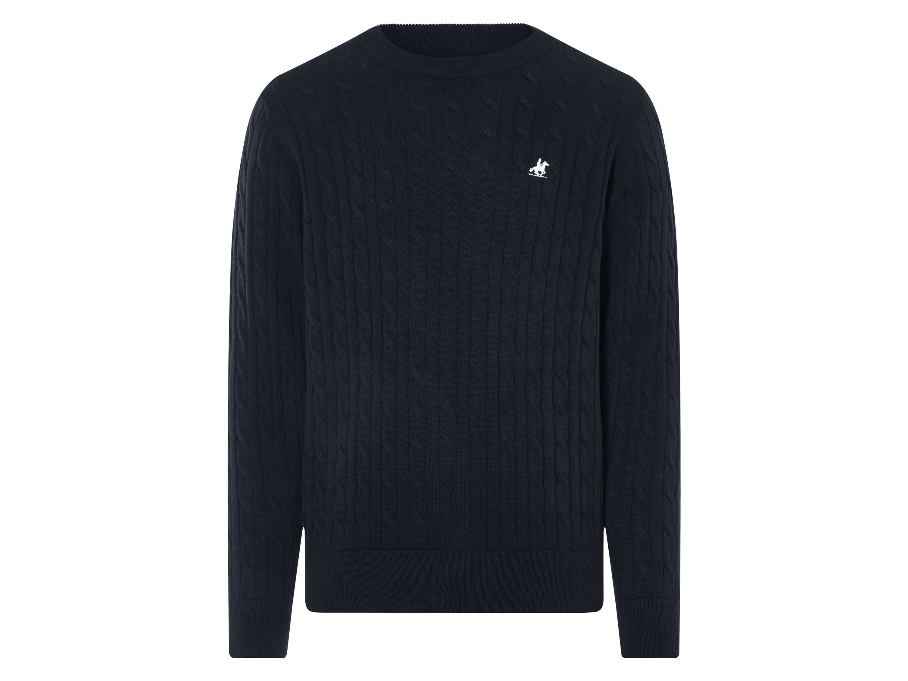 LIVERGY® Sweter męski U.S. GRAND POLO (Granatowy, XL (56/58))