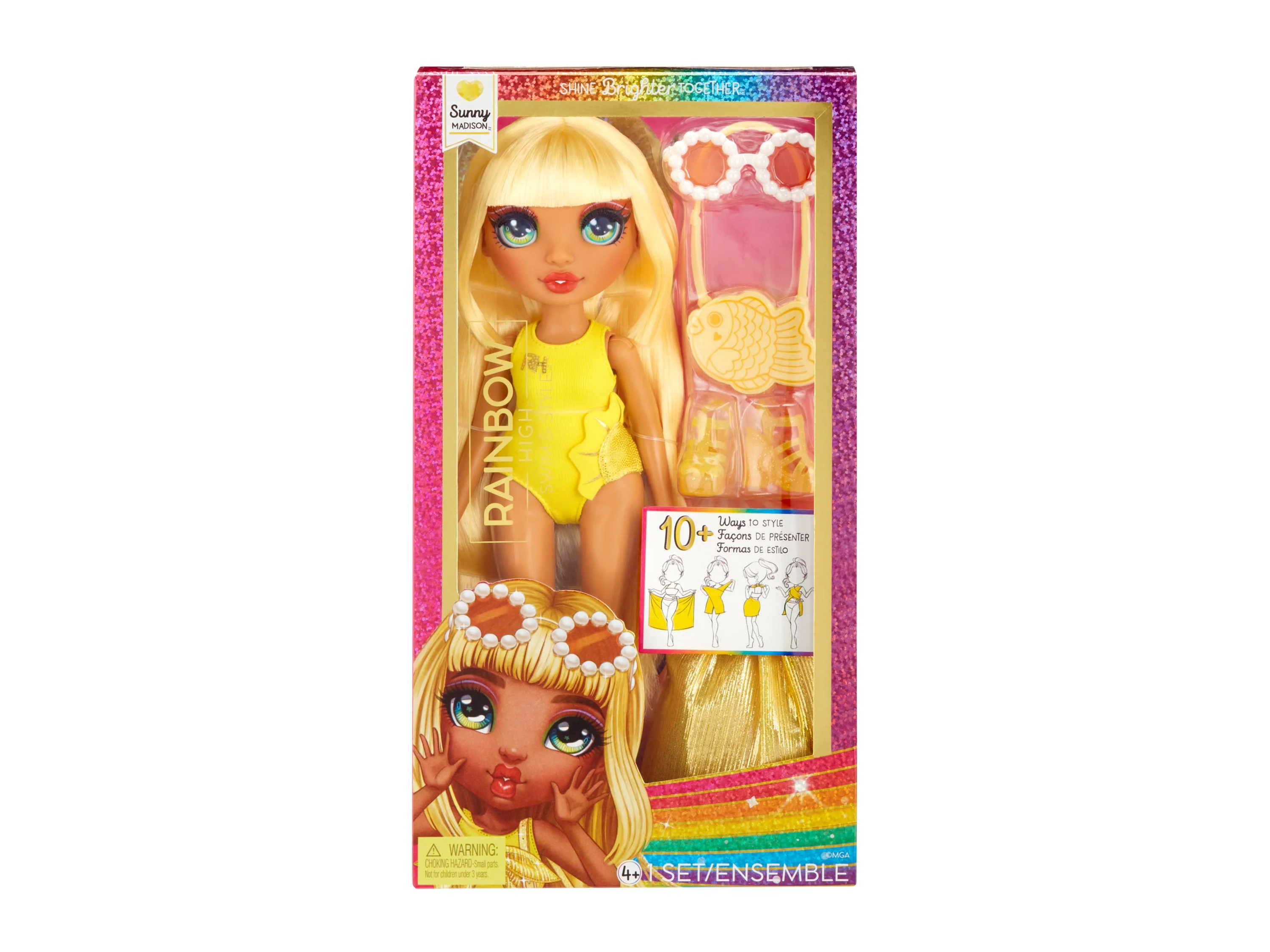 Lalka Rainbow High z kolekcji plażowej (żółty) miniaturka