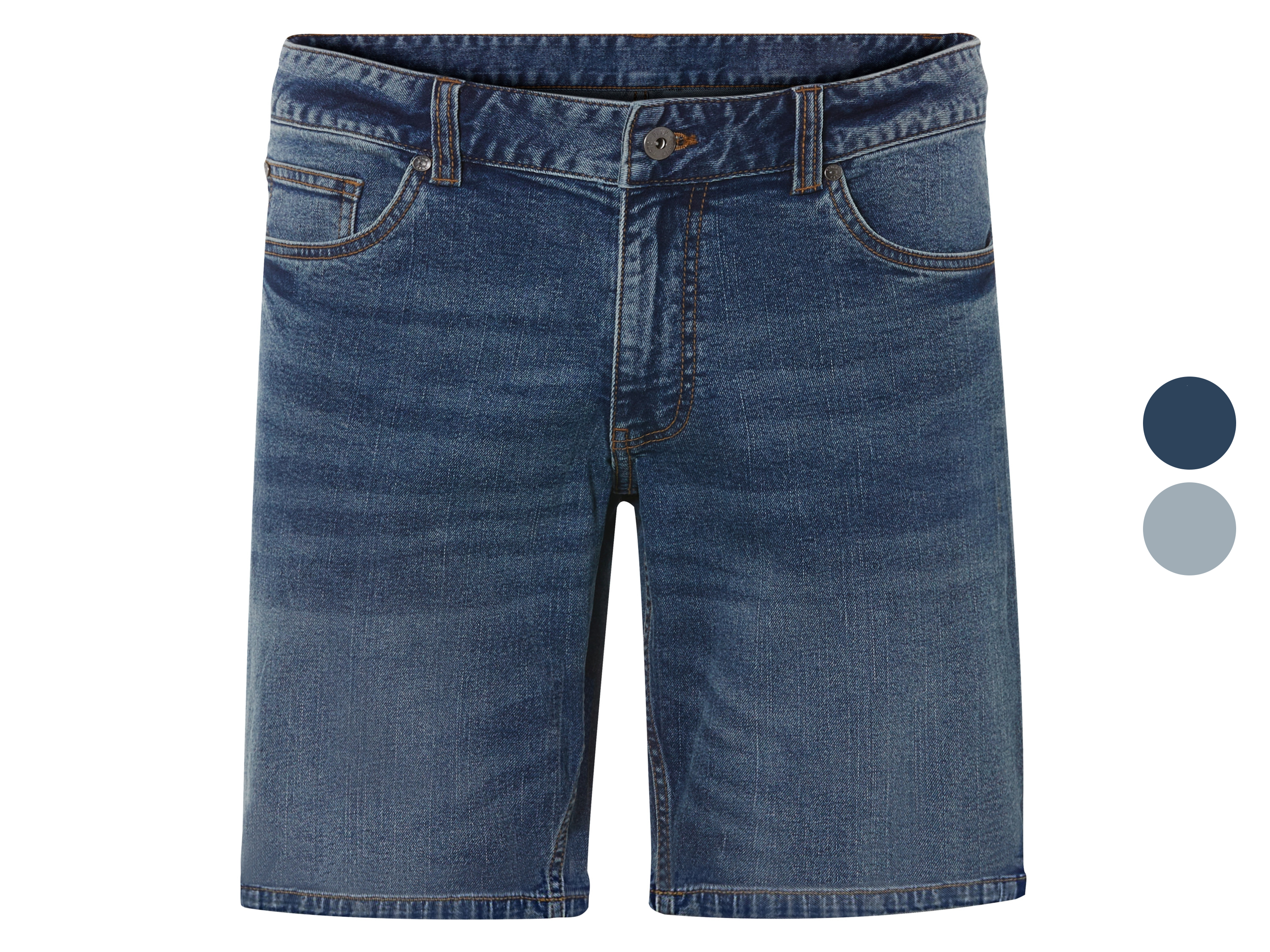 LIVERGY® Szorty jeansowe męskie z bawełny