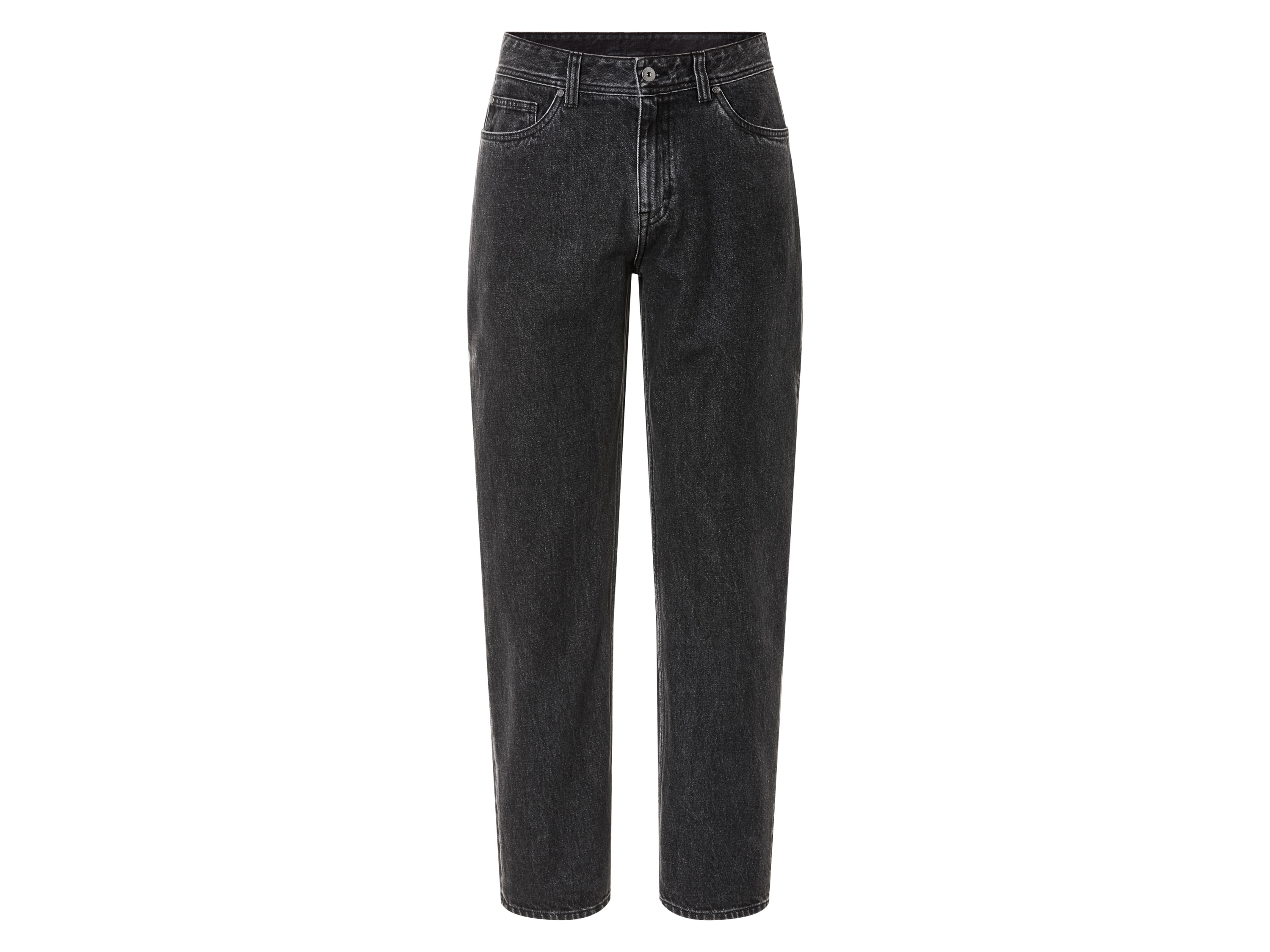 LIVERGY® Jeansy Relaxed Fit męskie z bawełny (Szary, 50 (34/32))