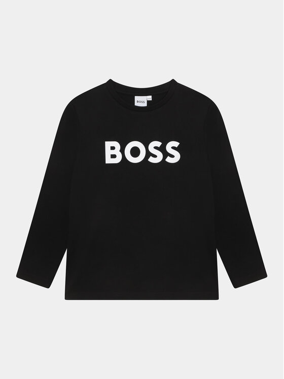 Boss Bluzka J25P25 D Czarny Regular Fit