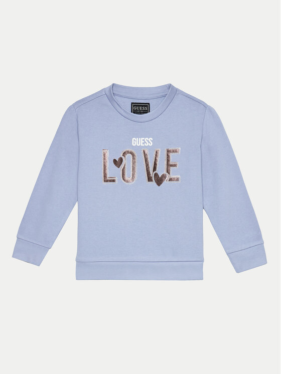 Guess Bluza K4BQ03 KAX73 Błękitny Regular Fit