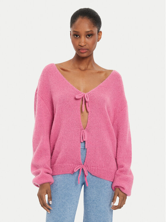 Kontatto Sweter AI2025 3M0194 Różowy Regular Fit