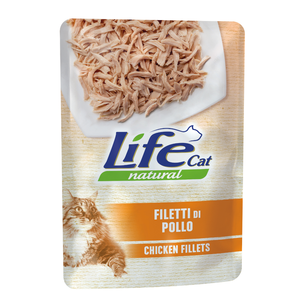 Korzystny pakiet Life Cat Natural Adult, 12 x 70 g - Filety z kurczaka