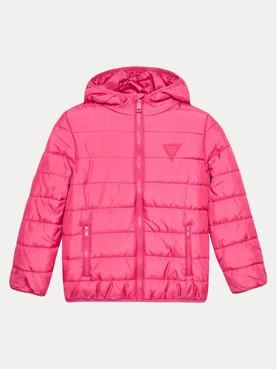Guess Kurtka puchowa H4BJ10 WCFM0 Różowy Regular Fit