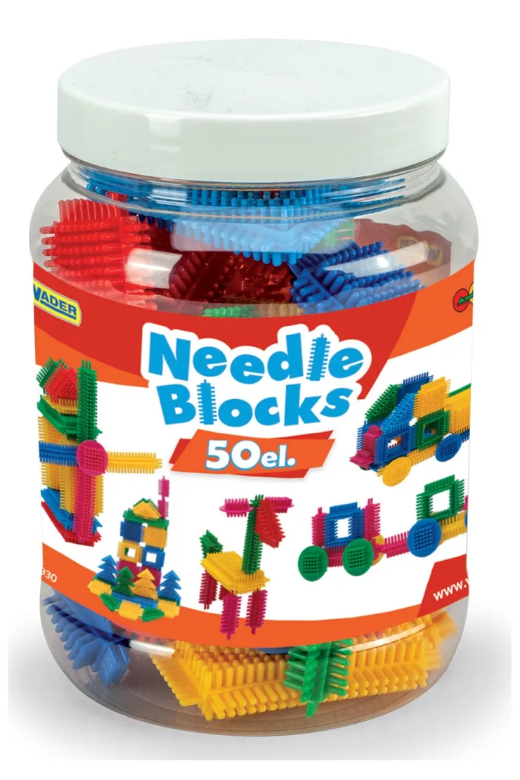  Klocki Jeżyki słoik 50 elementów