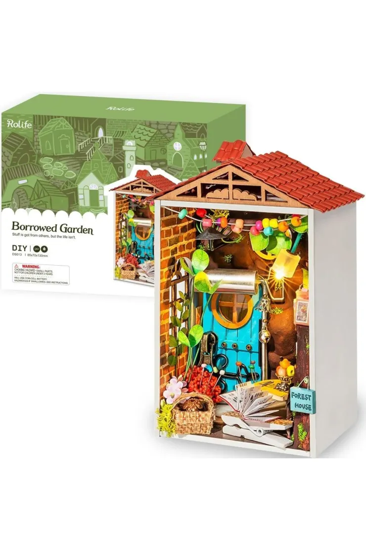 Składany Drewniany Model Puzzle 3D - Pożyczony ogród