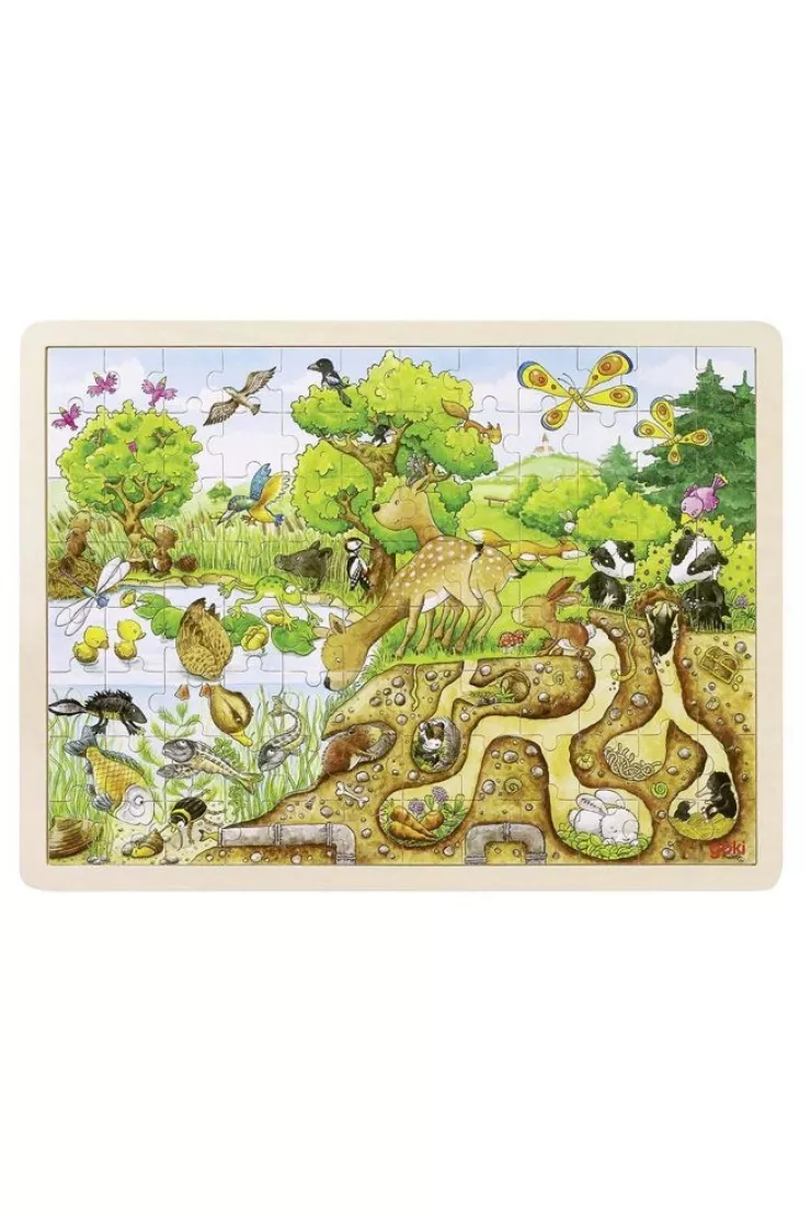 Puzzle drewniane 96 el. Natura
