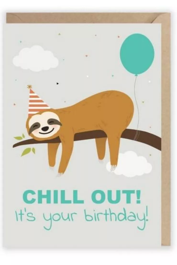 Kartka urodzinowa Chill Out, eko koperta K012