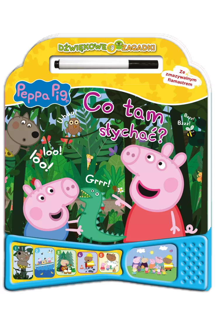 Peppa Pig. Dźwiękowe zagadki część 1. Co tam słychać?