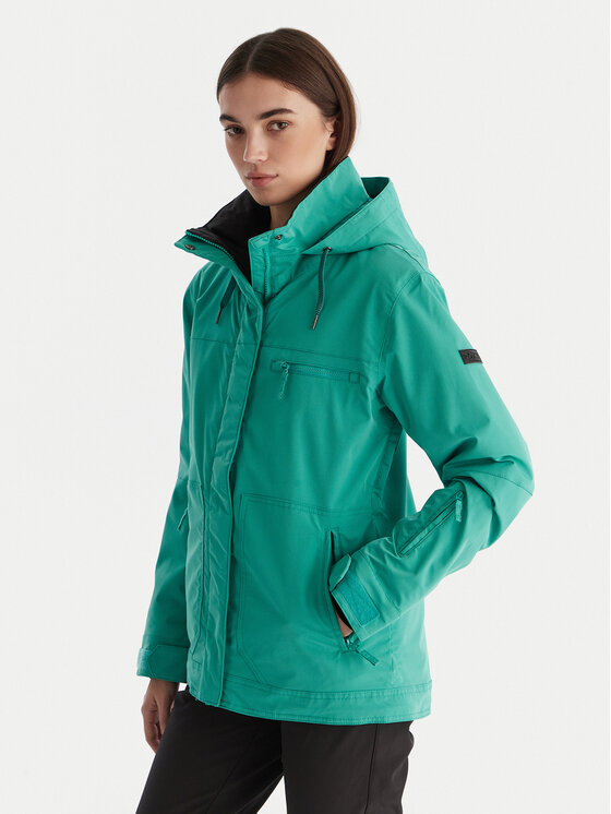 Roxy Kurtka narciarska ERJTJ03530 Zielony Regular Fit