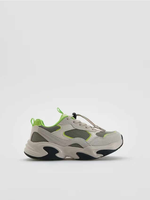 Reserved - Sportowe sneakersy - jasnoszary