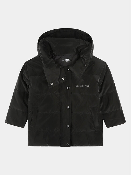 Karl Lagerfeld Kids Kurtka zimowa Z16164 S Czarny Regular Fit