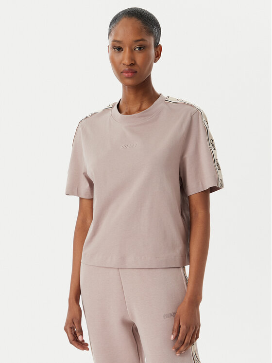 Guess T-Shirt V3RI08 I3Z14 Różowy Relaxed Fit