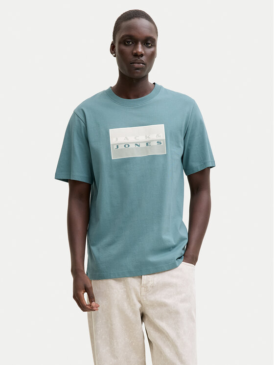 Jack & Jones T-Shirt Fusion 12289863 Zielony Regular Fit