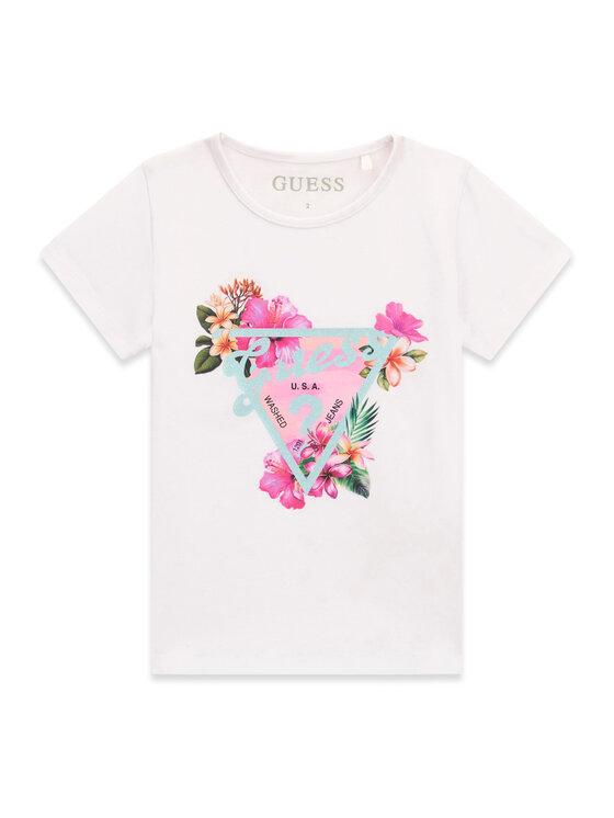 Guess T-Shirt K6GI02 K6YW4 Biały Regular Fit
