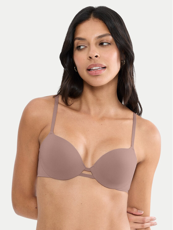 Triumph Biustonosz z fiszbiną Body Make-Up Illusion 10226401 Brązowy