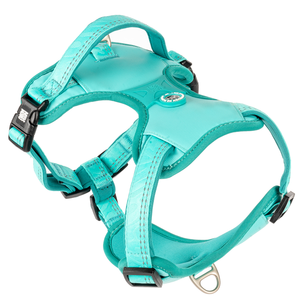Max & Molly szelki sportowe Matrix 2.0, turkusowe - Rozmiar M: obw. klatki piersiowej 48 - 65 cm
