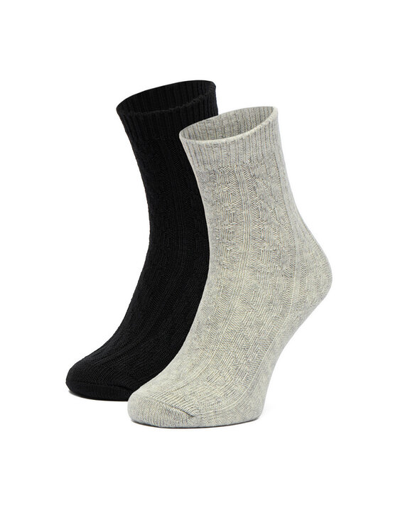 Nine West Skarpety długie CEO_LA_NW_17637_W_AW25 (2-PACK) Czarny