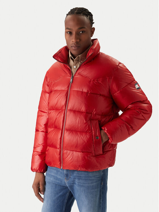 Tommy Jeans Kurtka zimowa Western DM0DM22286 Czerwony Regular Fit