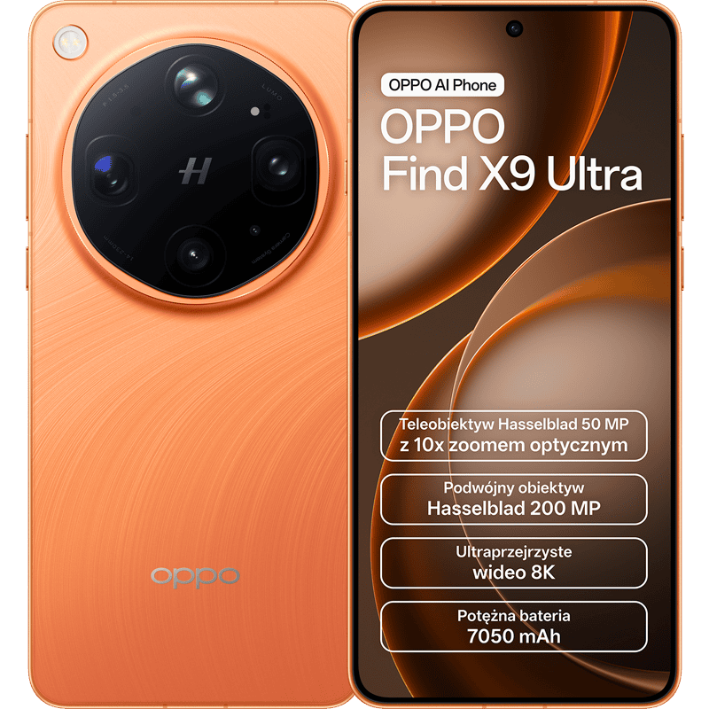 OPPO Find X9 Ultra 5G 12/512 GB Pomarańczowy