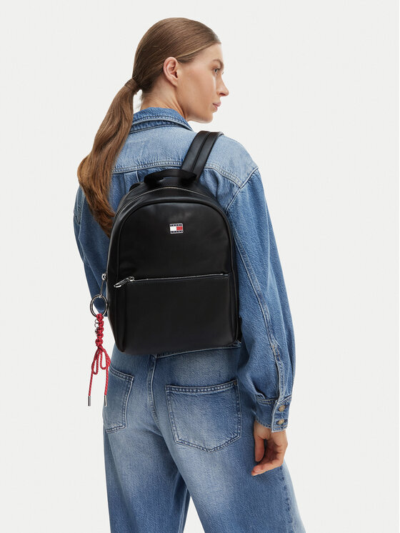 Tommy Jeans Plecak Tjw City Charm Dome Backpack AW0AW18579 Czarny