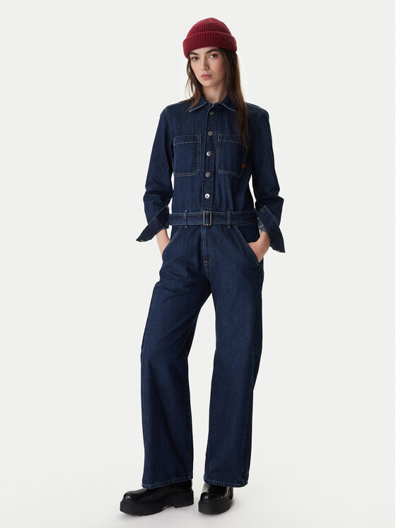 G-Star Raw Kombinezon D26877-E090 Granatowy Relaxed Fit