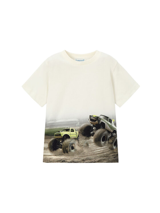 Mayoral T-Shirt 3071 Biały Regular Fit
