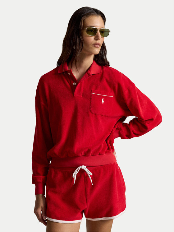 Polo Ralph Lauren Bluza 211A12737003 Czerwony Relaxed Fit