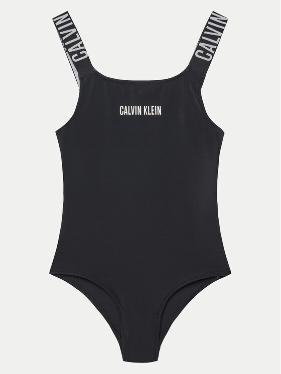 Calvin Klein Swimwear Strój kąpielowy KY0KY00098 Czarny
