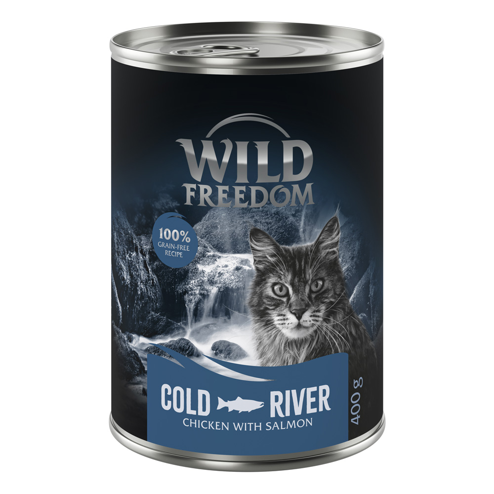 Korzystny pakiet Wild Freedom Adult, 12 x 400 g - bez zbóż - Cold River – Kurczak i łosoś
