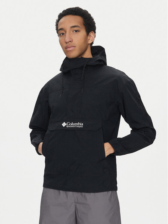 Columbia Kurtka anorak Challenger™ Windbreaker Anorak 2117001 Czarny Regular Fit