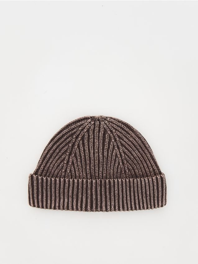 Reserved - Czapka beanie - brązowy miniaturka