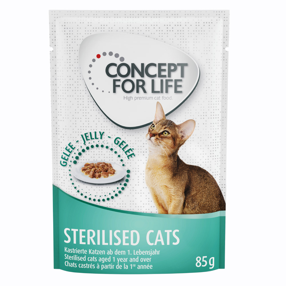 Korzystny pakiet Concept for Life, 48 x 85 g - Sterilised Cats w galarecie