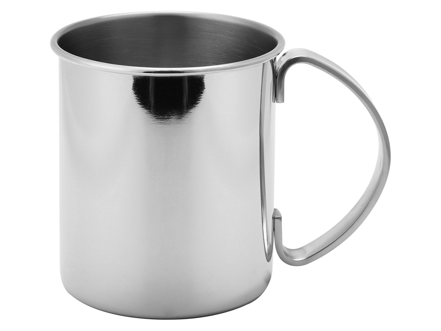 ECHTWERK Zestaw kubków do Moscow Mule ze stali nierdzewnej (2 elementy, Srebrny, 1000 ml)