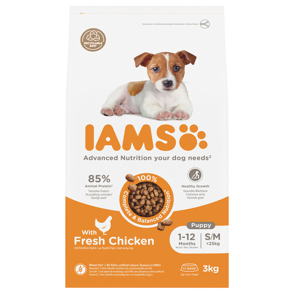 IAMS Advanced Nutrition Puppy Small / Medium Breed, kurczak - 3 kg