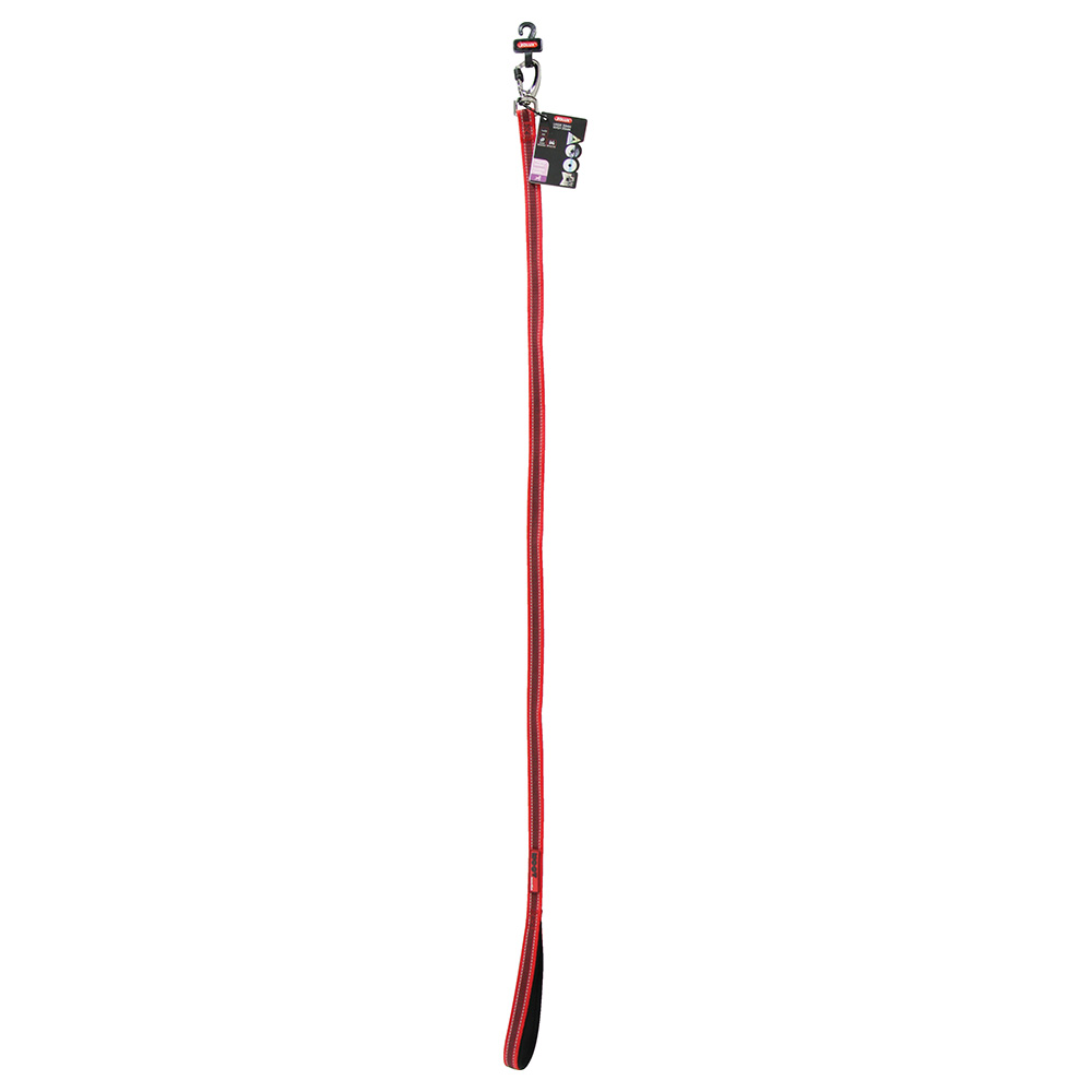 Zolux smycz dla psa Moov, czerwona - Dł. 120 cm, szer. 20 mm