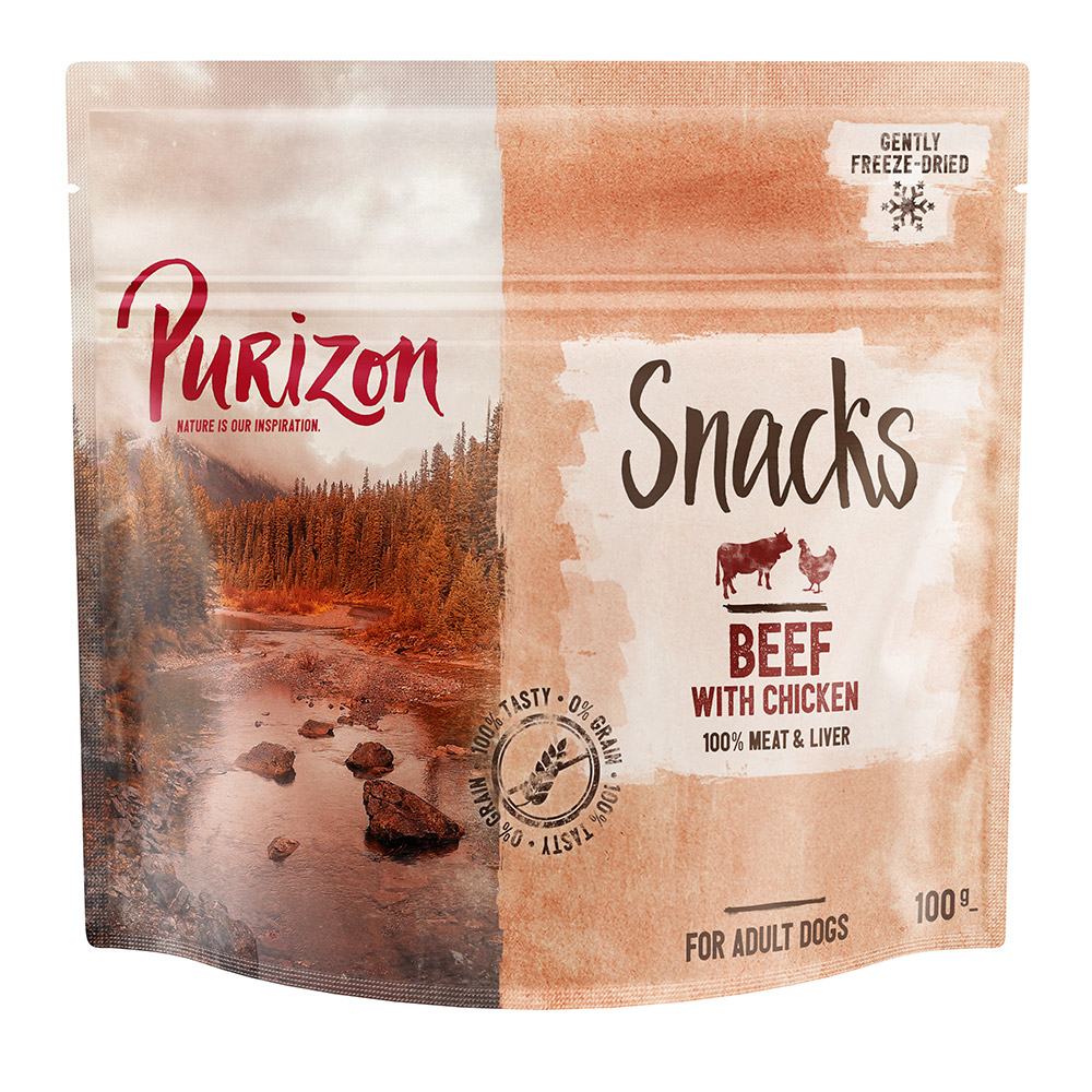 Purizon Snacks, wołowina z kurczakiem (bez zbóż) - 100 g