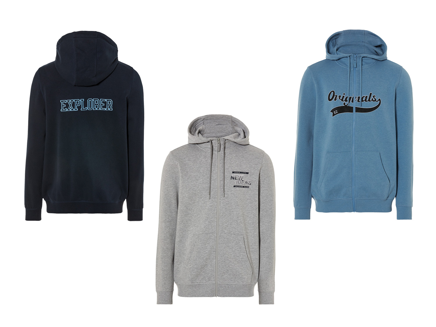 LIVERGY® Bluza męska z kapturem miniaturka