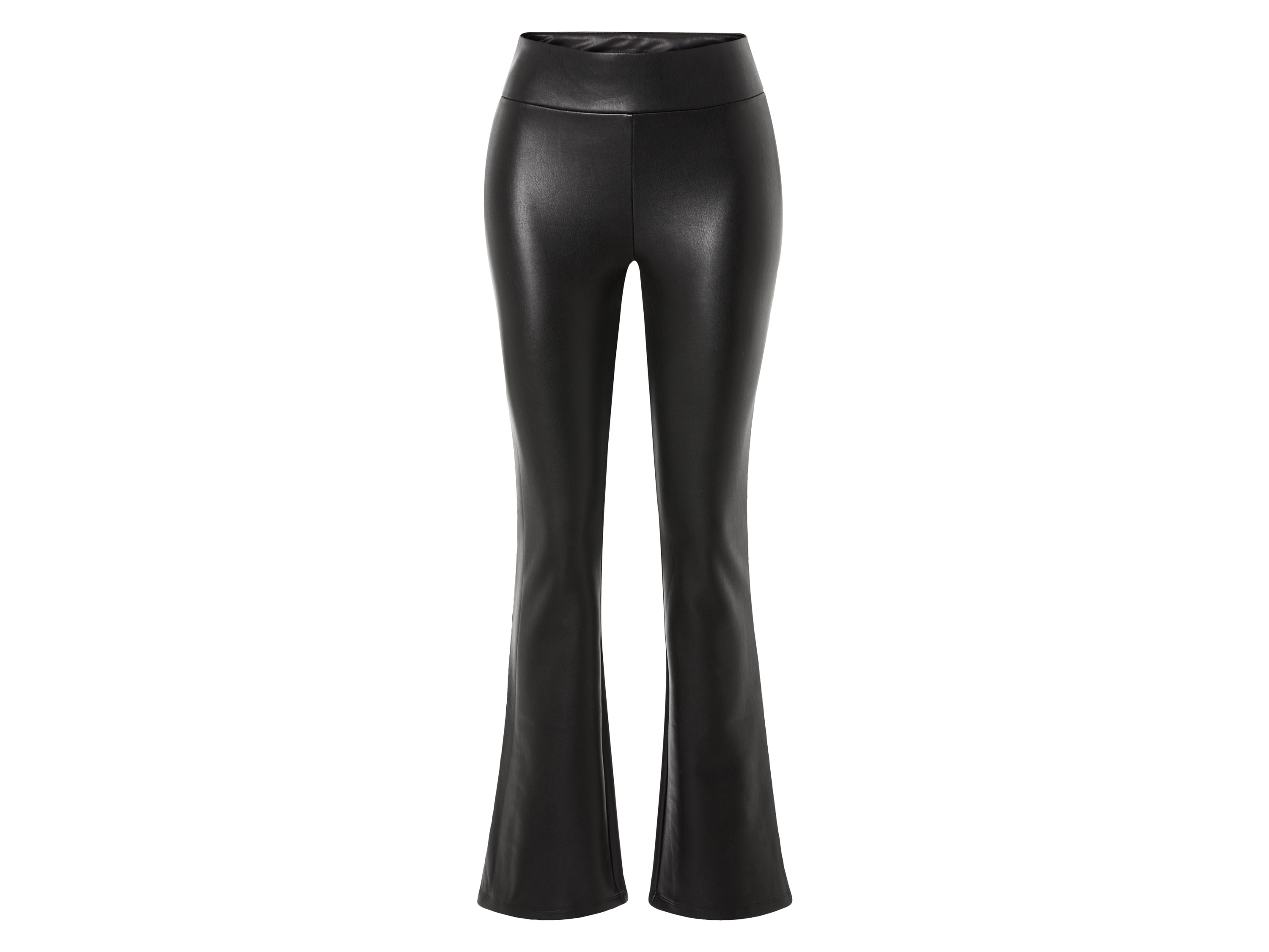 esmara® Legginsy damskie o wyglądzie skóry (Rozkloszowane spodnie, 38)