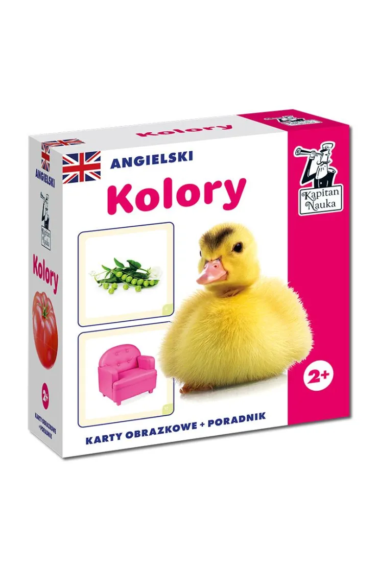 Kolory. Angielski. Karty obrazkowe i poradnik. Kapitan Nauka