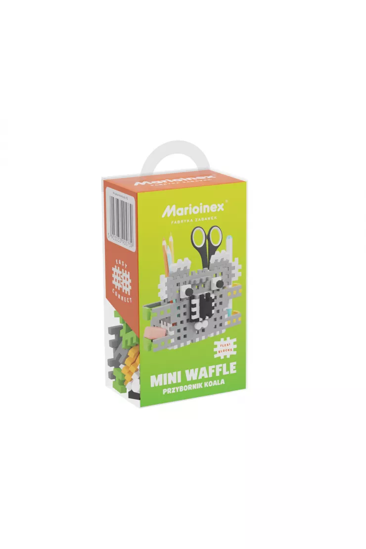  Klocki konstrukcyjne Mini Waffle 70 elementów Przybornik Koala MARIOINEX 905739