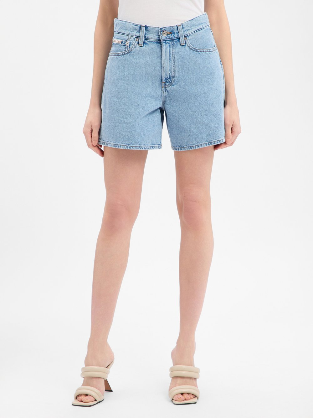 Calvin Klein Jeans Damskie szorty dżinsowe Kobiety Bawełna niebieski, 27