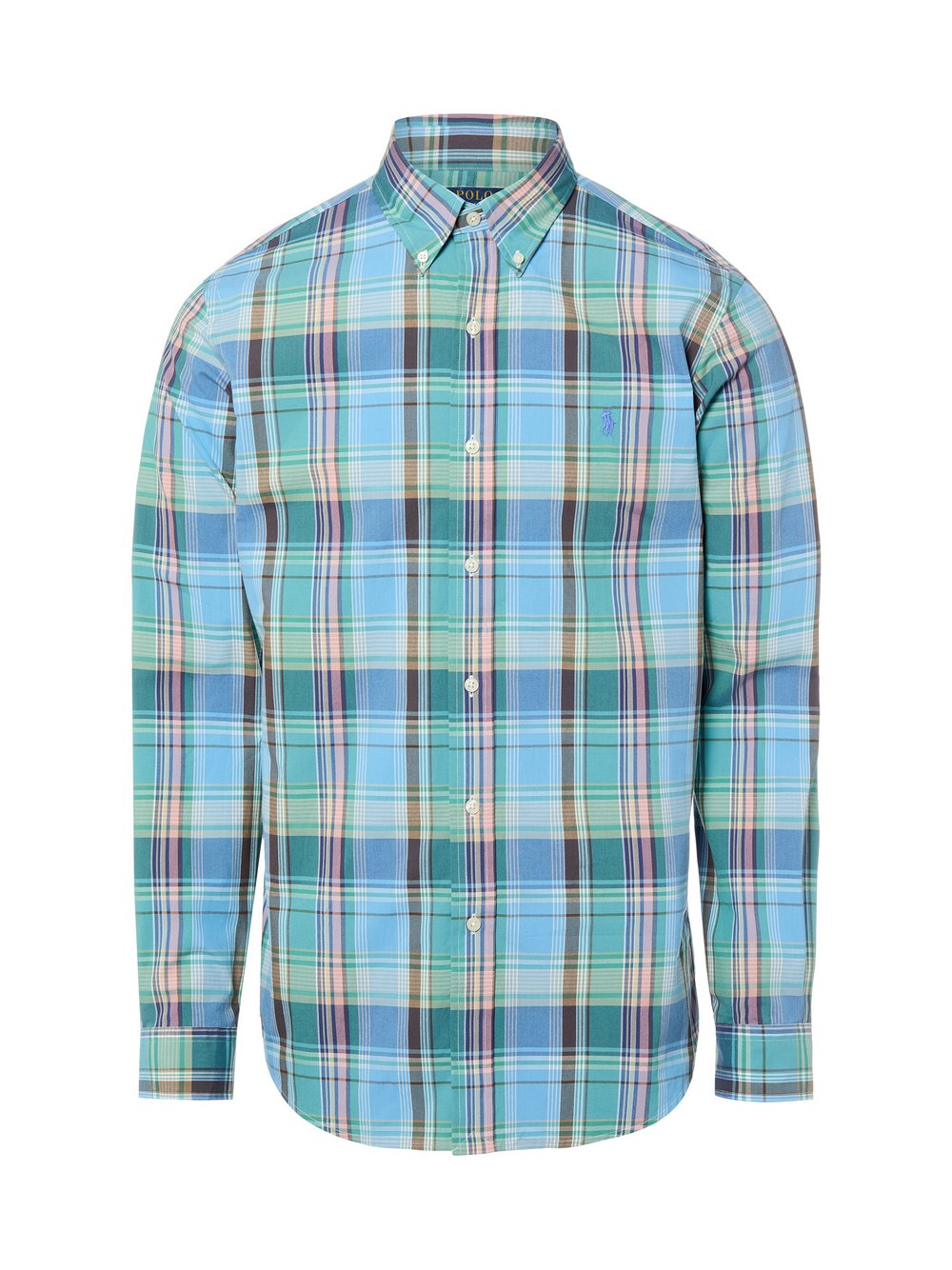 Polo Ralph Lauren Koszula męska - Custom Fit Mężczyźni Regular Fit Bawełna niebieski|zielony|wielokolorowy, M