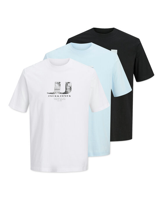Jack & Jones Komplet t-shirtów Dust 12302150 Kolorowy Regular Fit