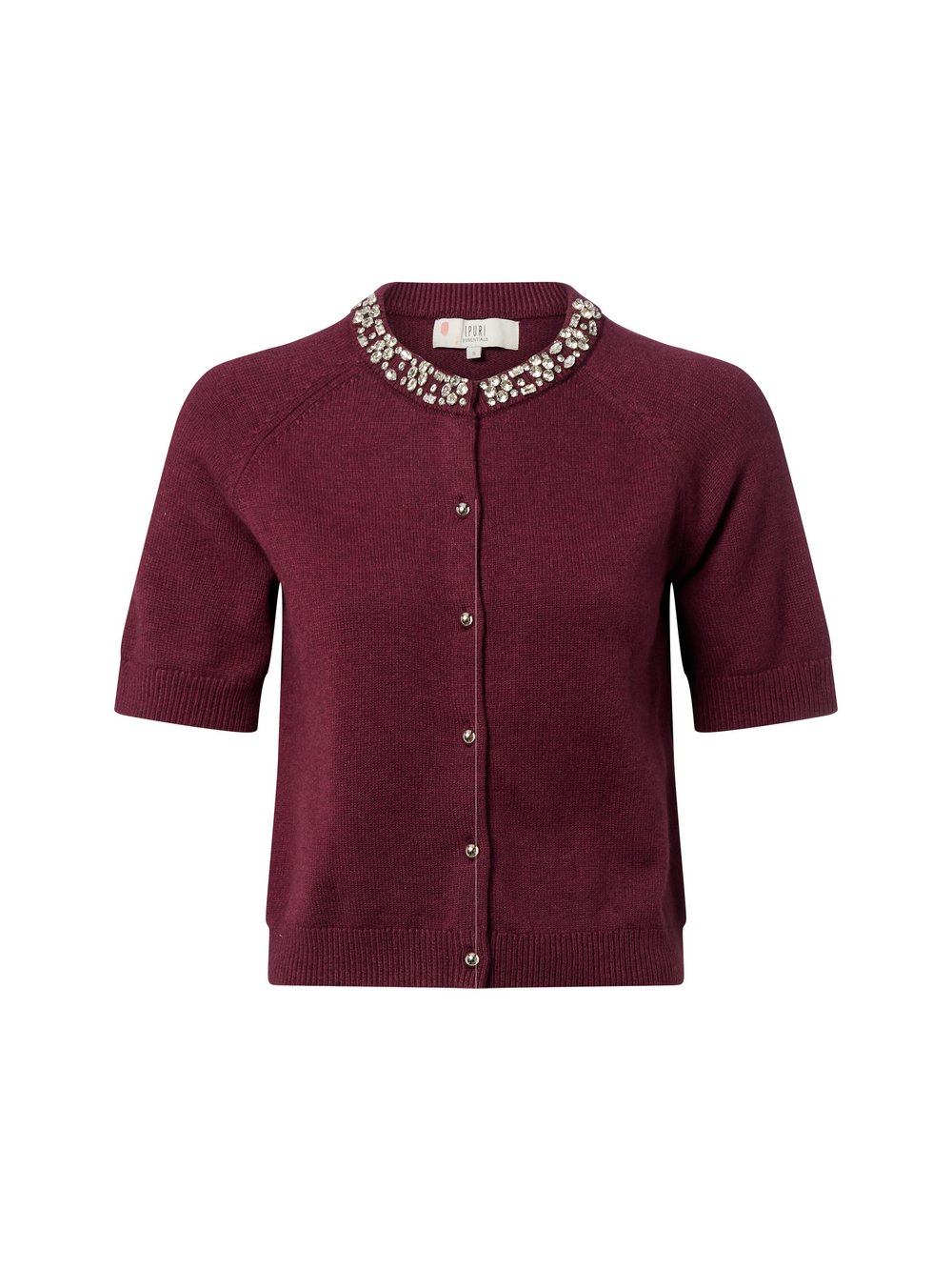 IPURI Damski kardigan z zawartością wełny merynosów Kobiety Wełna merino lila, XL