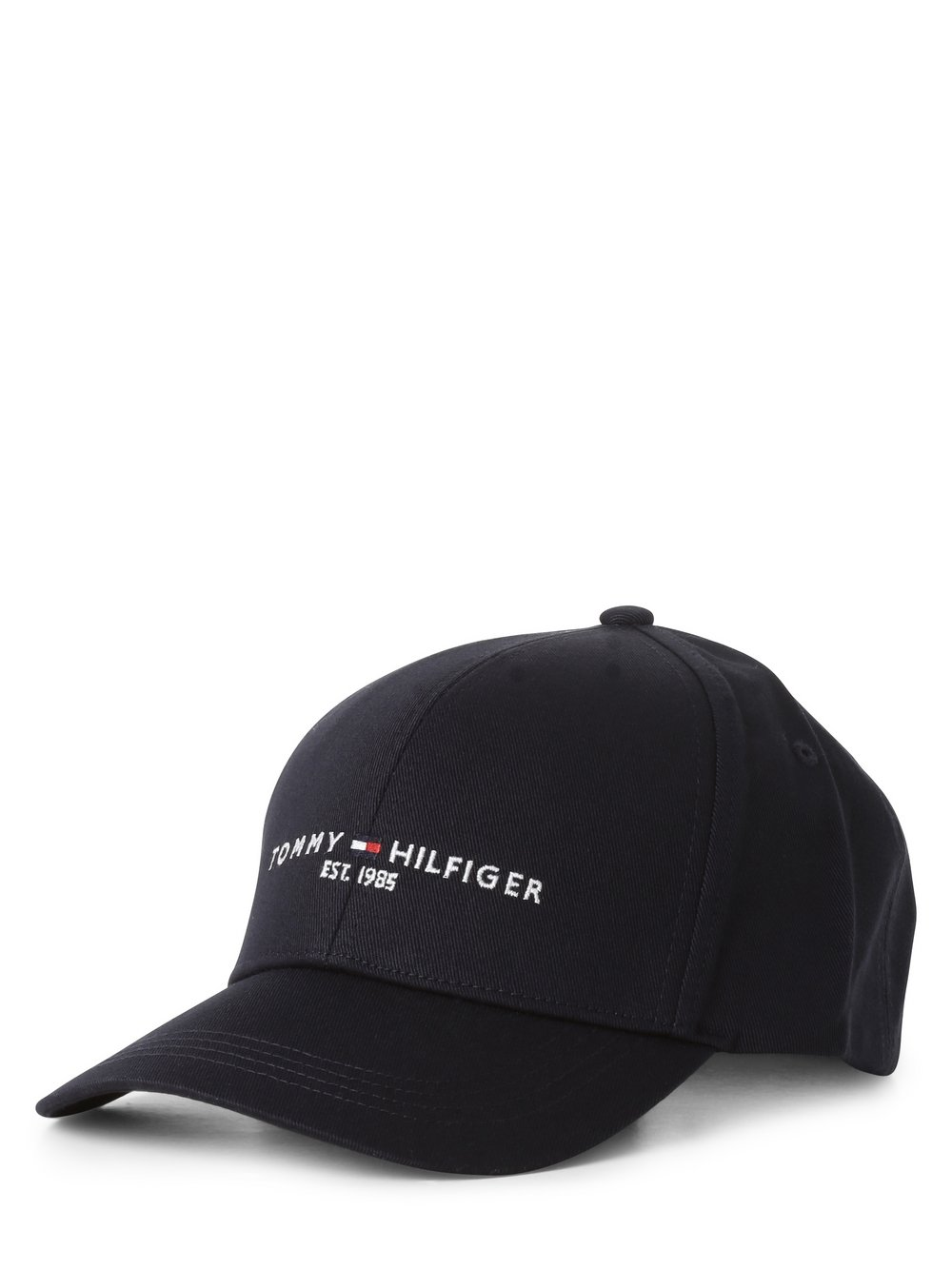 Tommy Hilfiger Męska czapka z daszkiem Mężczyźni Bawełna niebieski jednolity, ONE SIZE